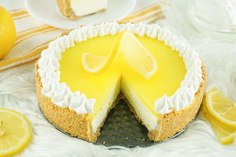 homemade Marie Callender's lemon cream cheese pie.