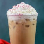 copycat Starbucks Iced Toasted White Chocolate Mocha Drink.