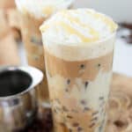 copycat Starbucks iced white chocolate mocha.