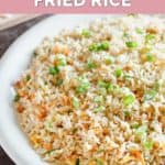 copycat Benihana fried rice on a plate.
