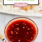 a bowl of homemade katsu sauce.