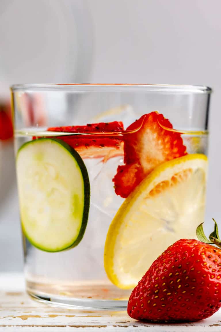 Strawberry Lemon Cucumber Water