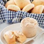 homemade Texas Roadhouse cinnamon honey butter and rolls.
