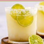 beer margarita on a coaster.
