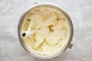 cream cheese mixture in a bowl.