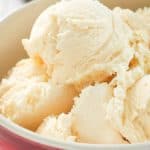 a bowl of French vanilla ice cream.