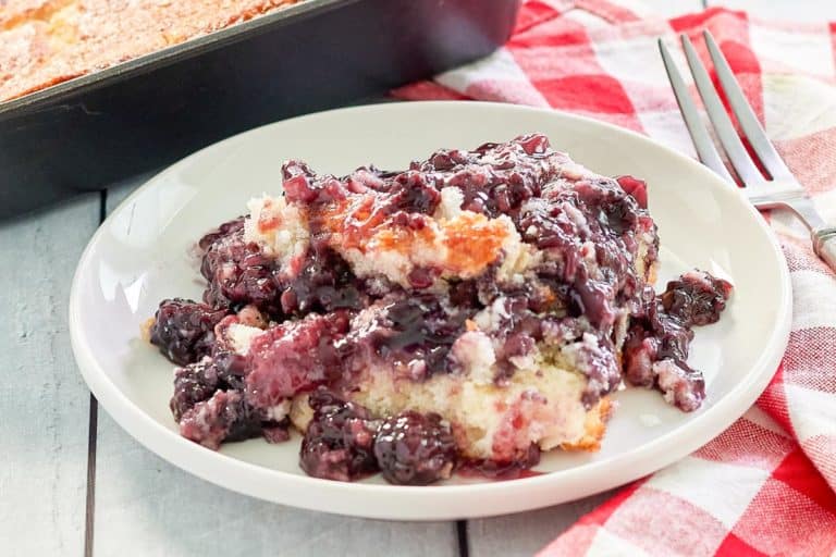 Easy Blackberry Cobbler with Pie Filling