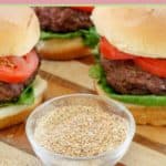 small bowl of homemade burger seasoning.