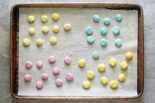 cream cheese mints mixture rolled into balls.