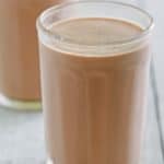 homemade mudslide drink.