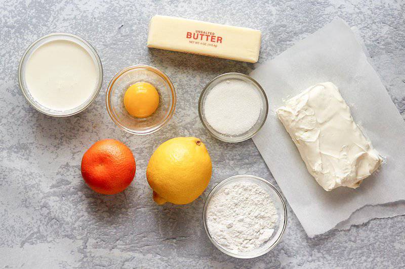 Lindy's New York Cheesecake ingredients.