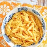 a bowl of homemade Outback Steakhouse mac and cheese.