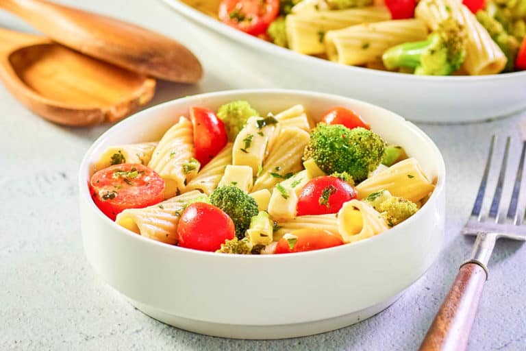 Broccoli Pasta Salad with Mustard Vinaigrette