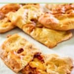 homemade ham and cheese hot pocket sandwiches.