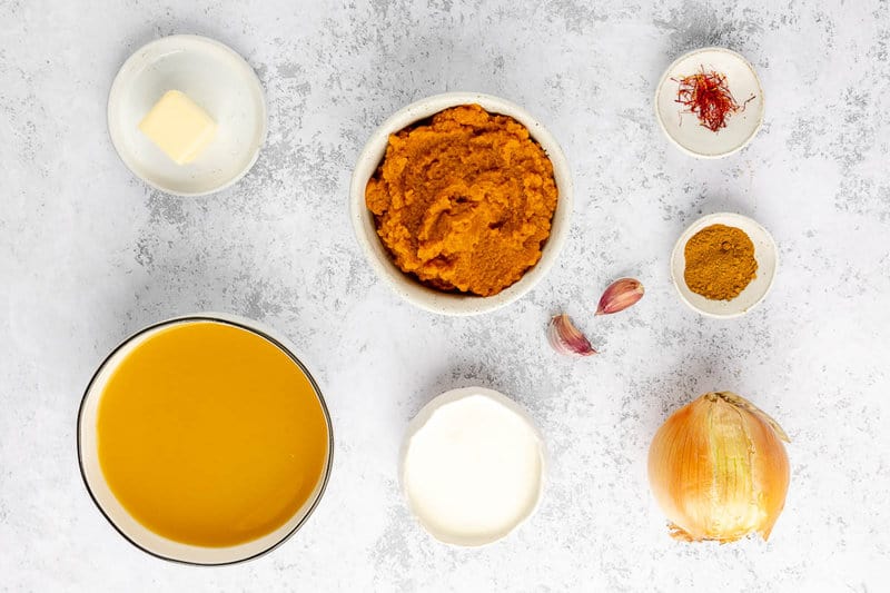 pumpkin bisque ingredients.