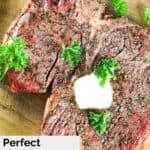 smoked porterhouse steak.