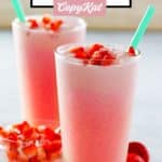 two copycat Starbucks pink drinks.