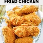 pieces of copycat Cracker Barrel southern fried chicken in a basket.