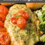 homemade Olive Garden Chicken Margherita on a plate.