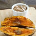 copycat Outback Steakhouse baked sweet potato with cinnamon honey butter.