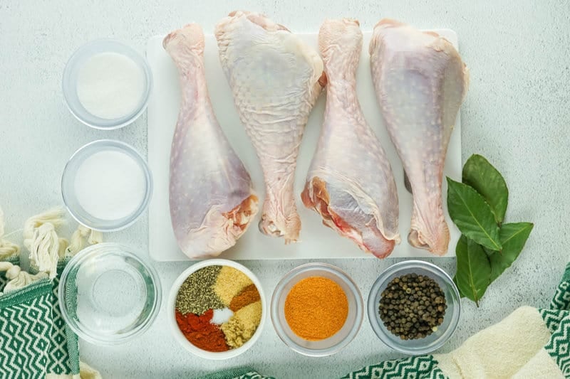 smoked turkey legs ingredients.