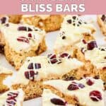 homemade Starbucks cranberry bliss bar cookies.