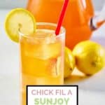 a glass of homemade Chick Fil A sunjoy drink.