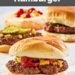 homemade McDonald's hamburger.