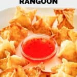 homemade Panda Express cream cheese rangoon appetizer.