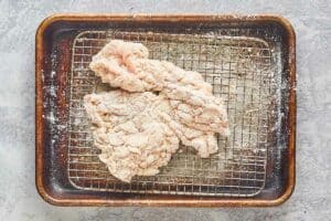 bloomin onion seasoned and breaded chicken breast.