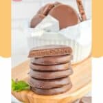 stack of copycat Girl Scout thin mints.