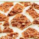 pieces of pecan brittle.