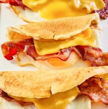 three copycat Dunkin Donuts pancake wake up wraps.