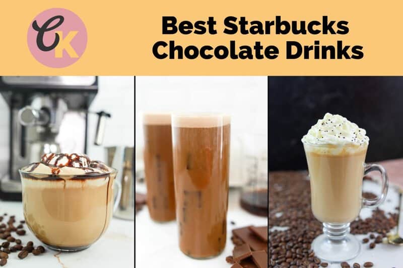 three copycat Starbucks chocolate drinks.