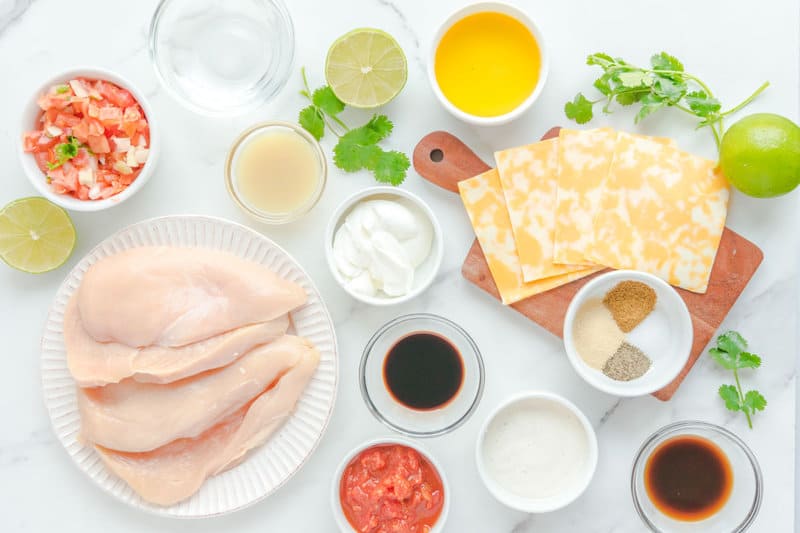 Copycat Applebee's fiesta lime chicken ingredients.