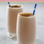 Two glasses of Colorado Bulldog drink.