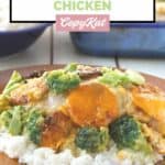 homemade Cracker Barrel broccoli cheddar chicken casserole serving.