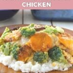 homemade Cracker Barrel broccoli cheddar chicken casserole.