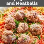Homemade Olive Garden spaghetti and meatballs on a plate.