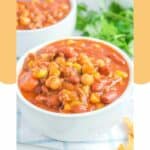 A bowl of homemade Panera turkey chili.