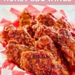A basket of homemade KFC honey barbecue wings.