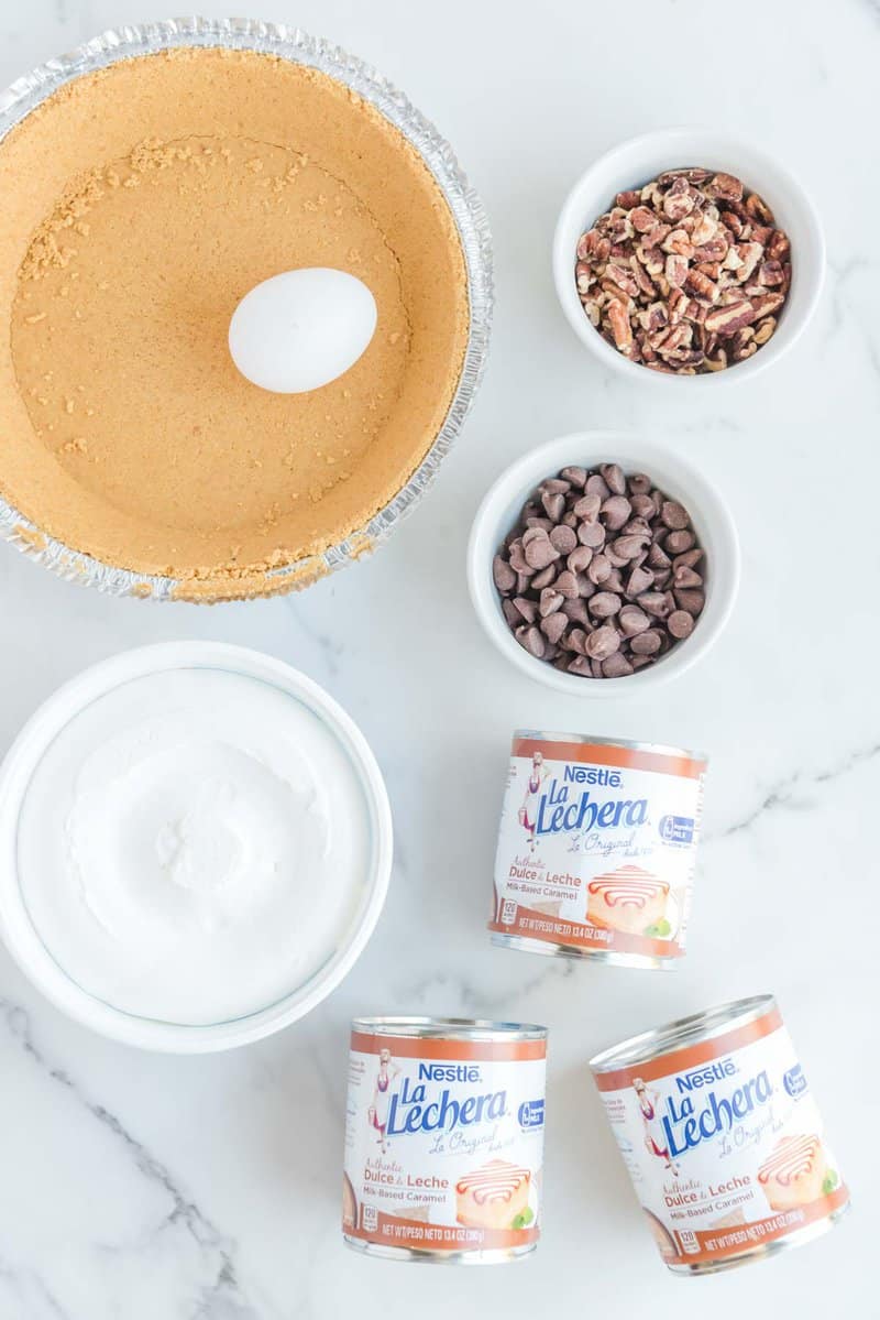 Copycat O'Charley's caramel pie ingredients.