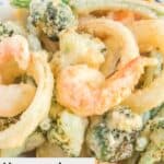 Homemade tempura veggies and shrimp.