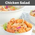 Bowls of homemade Applebee's Oriental fried chicken salad.