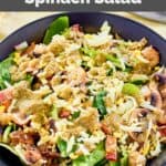 Homemade Chart House spinach salad with eggs.