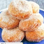 A stack of homemade Chinese sugar donuts.
