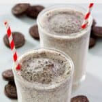 Copycat McDonald's Oreo Mcflurry treats and Oreo cookies.