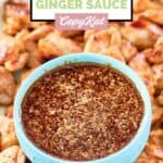 Bowl of homemade Benihana Japanese steakhouse ginger sauce.
