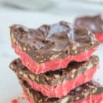 A stack of cherry mash bars.