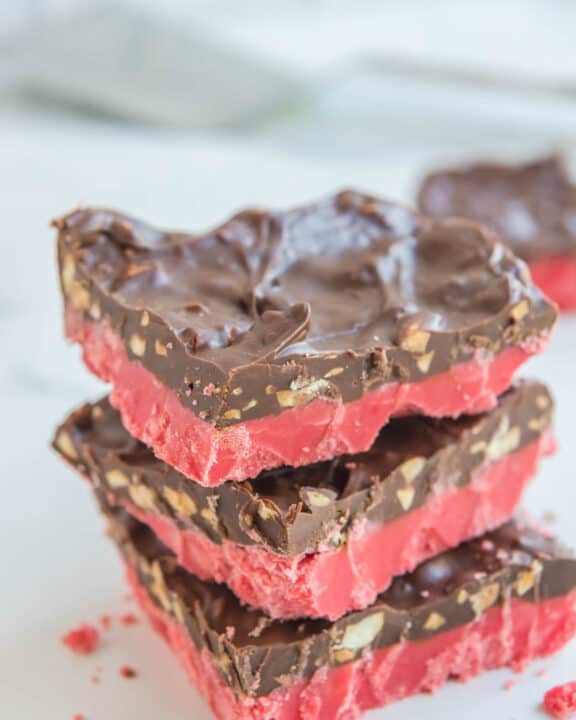 A stack of cherry mash bars.